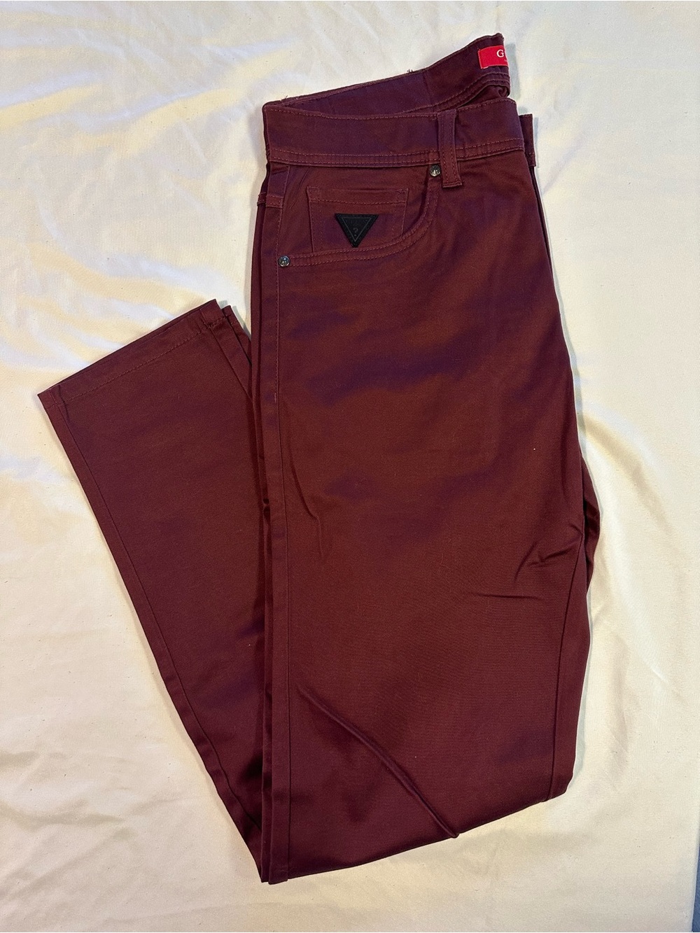 Guess Men's Burgundy Pants